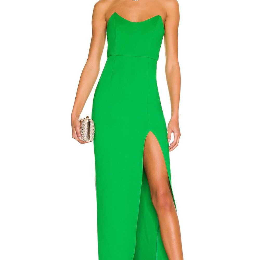 REVOLVE Green Strapless Ryleigh Maxi Dress - Picture 2 of 5